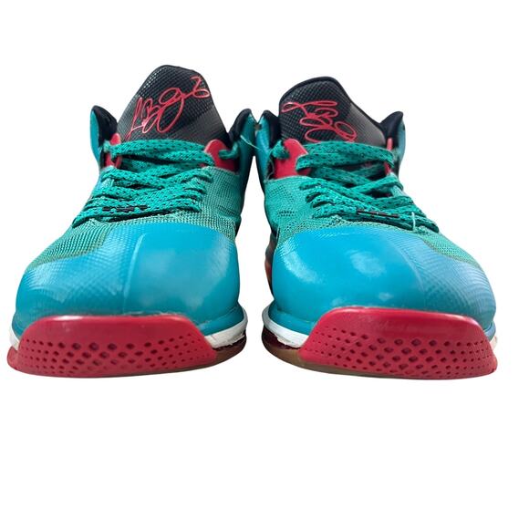 Nike LeBron 9 Low Liverpool Teal/Red Basketball Shoes Size 8 - Picture 2 of 13